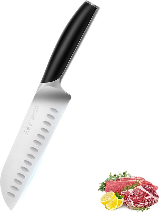 Santoku Knife 7 Inch Chef Knife Chopping Knife for Vegetable, Fruits, Meat, Perfect Gifts for Men and Women, Parents