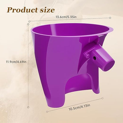 Purple Stand Mixer Accessories Compatible with KitchenAid Artisan KSM150, Food-Grade Flour Funnel for 5 Quart Tilt-Head Stand Mixer, Anti-Splash Kitchen Funnel, Easy to wash and Reuse
