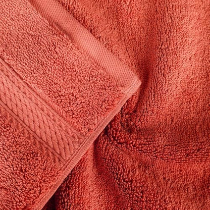 Superior Egyptian Cotton 800 GSM Plush & Absorbent, 9 Piece Set, Coral