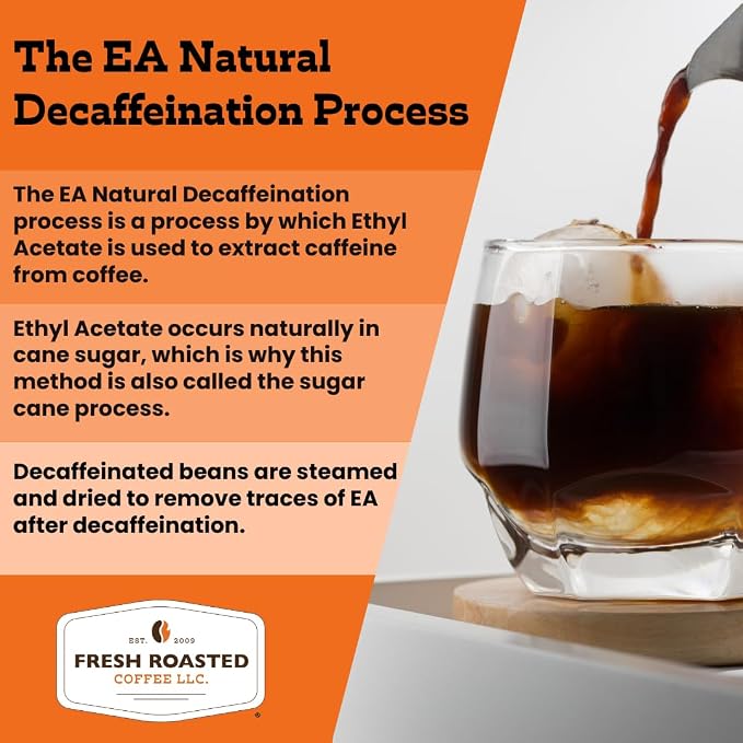 Fresh Roasted Coffee, 100% Colombian EA Natural Decaf Drip Ground Fractional Packs, Medium Roast, Kosher, 1.75 oz, 42 Count