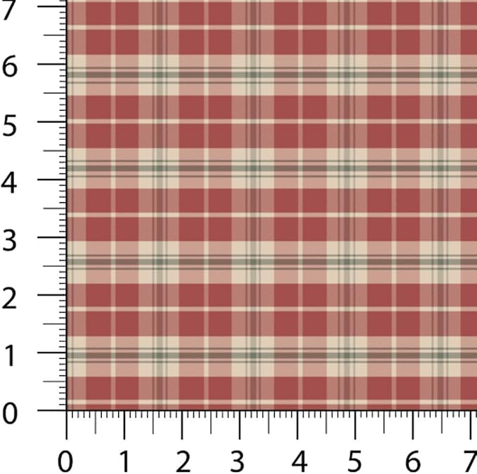 Patchwork Fabric Panel 100x155 cm, 100% Cotton Satin, 6 Coordinated Gingham Check Patterns, Rustic Country Quilting & Sewing Fabric (Farmhouse Style, 6pcs 50x50cm)