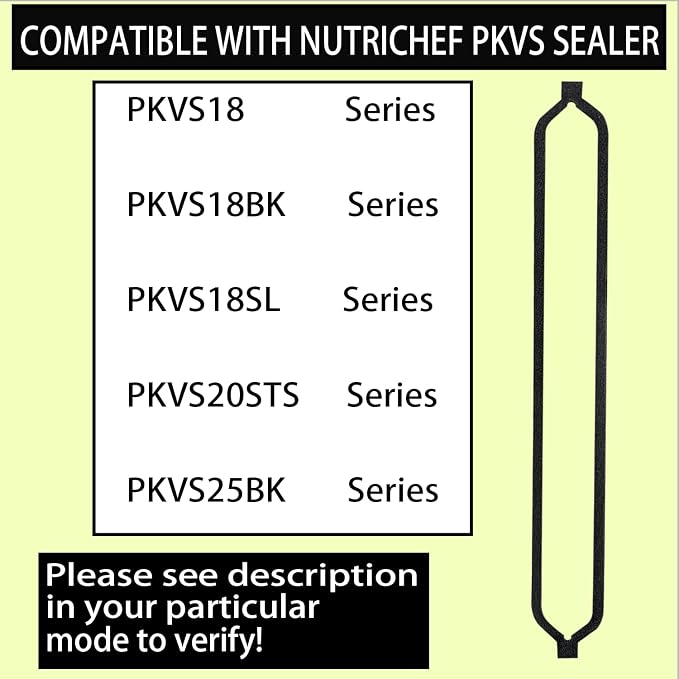 4 Pack Foam Replacement Gaskets compatible with NutriChef Vacuum Sealer Machine,Applies to NutriChef PKVS Automatic Vacuum Series Sealers
