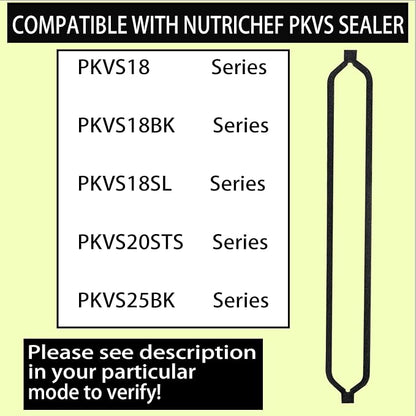 4 Pack Foam Replacement Gaskets compatible with NutriChef Vacuum Sealer Machine,Applies to NutriChef PKVS Automatic Vacuum Series Sealers
