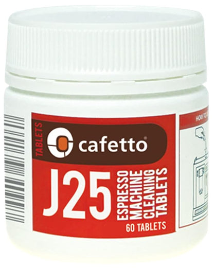 Cafetto J25 Tablets 2.5g 60 Pack made for Jura, Krups automatic espresso machines.
