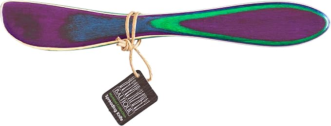 Totally Bamboo Baltique Mumbai Collection 8" Spreading Knife in Colored Birch Wood