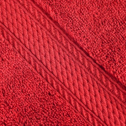 SUPERIOR Egyptian Cotton Ultra Plush & Absorbent, 3 Piece Set, Red