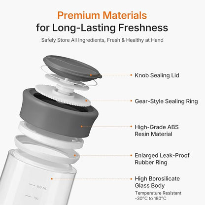2-Pack 2026 Upgraded Glass Jars with Airtight Lid, 27oz Rotary Twist Lock Mason Jar, Clear Borosilicate Glass Storage Jar for Coffee Bean, Cookie, Sugar, Cereal, Overnight Oats Meal