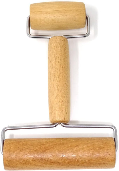 Honbay 1PCS Double Ended Wooden Roller for Dough, Pottery, Clay, Diamond Painting