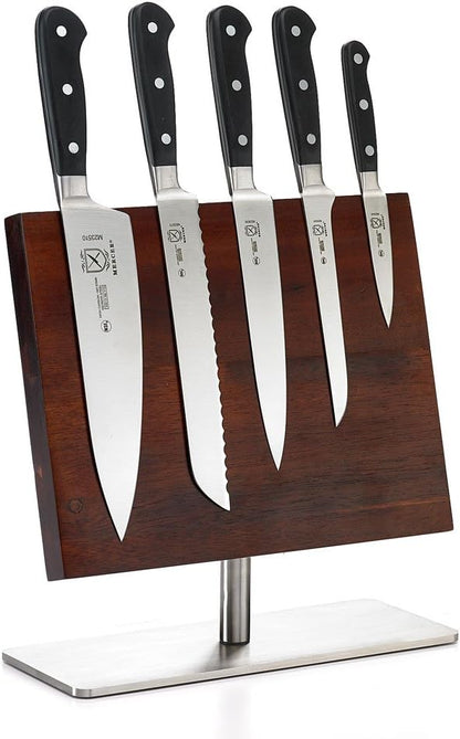 Mercer Culinary 6-Piece Renaissance Board Magnetic Knife Set, 11 3/8 x 9, Stainless Steel