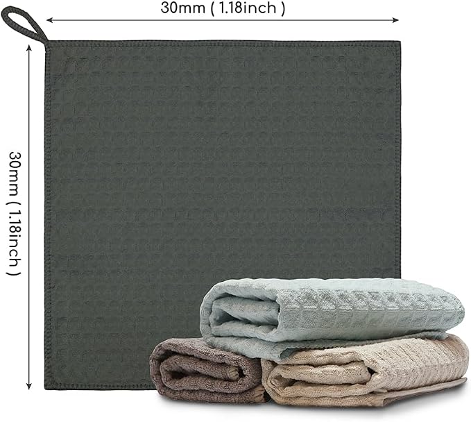 Barista Micro Cloth Set 4 Pack Microfiber Cleaning Cloths Espresso Barista Towels Coffee Bar Towels 12"x12"