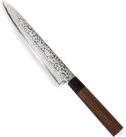 Japanese Sujihiki Knife Damascus ZA18 69 Layer Octagonal Walnut Handle, Slicer 9.5-inch (240mm)