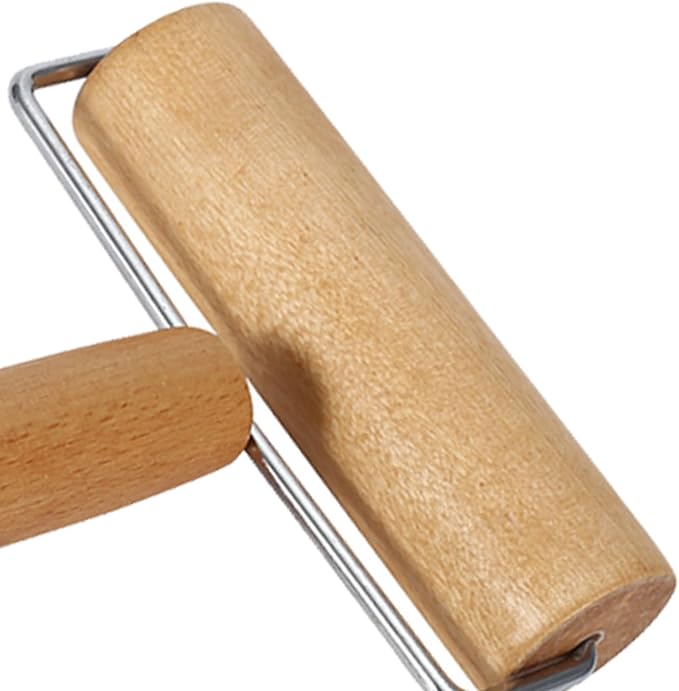 Wooden Small Rolling Pin, Double Heads Pizza Roller, Nonstick Portable Dough Roller for Cookie, Bread, Tortilla, Dumpling, Fondant, Baking, Cooking