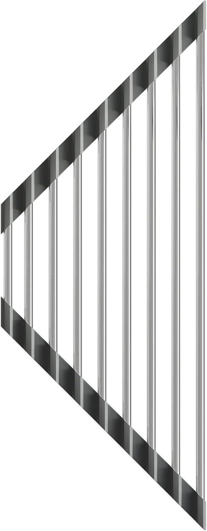Dowell Over The Sink Roll Up Triangle Dish Drying Rack, 304 Stainless Steel, 9 Tubes, Dishwasher Safe, Food Safe, Heat Resistant, Foldable, Space-Saving, Sturdy, Multi-Purpose Sink Organizer