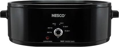 Nesco MWR18-13, Roaster Oven, 18 Quarts, Black