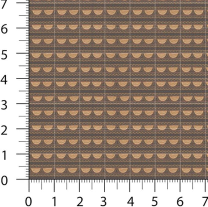 Cotton Patchwork Quilting Fabric Panel – 155×100 cm, 100% Cotton, Made in Türkiye (PRT_KUP 01-001) (Autumn Vintage, 6pcs 50x50cm)