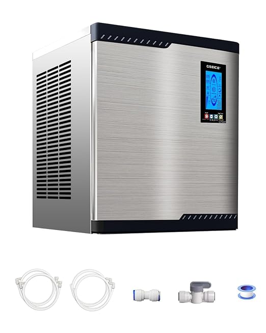 Commercial Ice Maker Machine Head Only, 550lbs/24H ETL Commercial Ice Maker with Self-Cleaning, DOE&CEC Energy-efficient,48 Hours Timer, Stainless Steel Ice Maker for Restaurant Bar Cafe Hotel