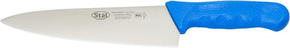 Winco 8" Commercial-Grade Chef's Knife with German Steel Blade, Blue