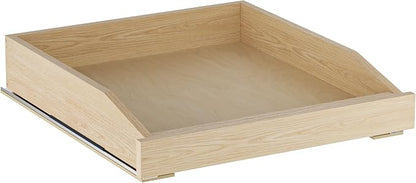 Pull Out Cabinet Organizer 19.5" W x 21" D, Soft Close Slide Out Wood Drawer Shelf for Kitchen Cabinets, Pull Out Cabinet Drawer for Base Cabinet, Pantry and Bathroom Storage, Bottom Mount