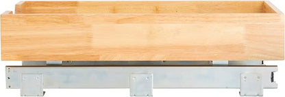 Household Essentials Artisan Natural Wood & Steel Pull-Out Organizer