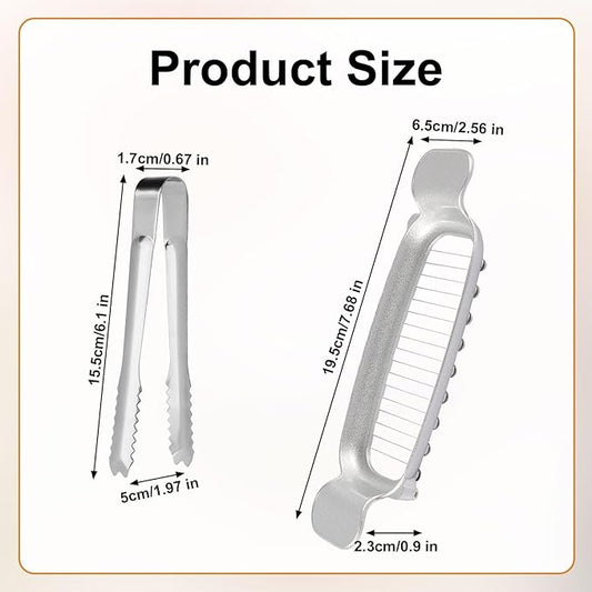 Butter & Cheese Slicer - 304 Stainless Steel Multifunctional Kitchen Tool for Block Butter, Cheese & Fruit
