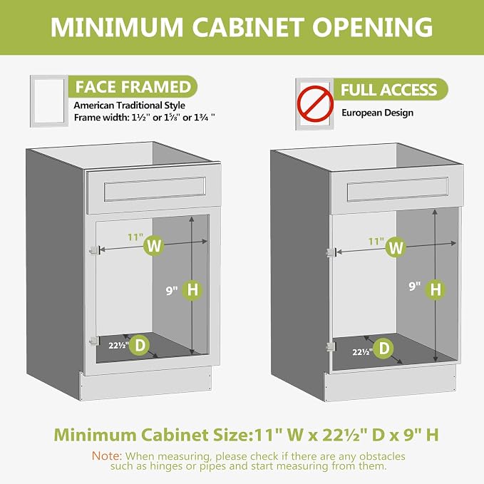 LOVMOR Pull Out Cabinet Organizer, Pull Out Drawers for Cabinets, Slide Out Wood Drawer, 8" High Pull Out Shelf for Kitchen Cabinet Pantry, 10½" W×21" D