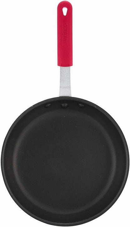 Winco Commercial-Grade Aluminium Fry Pan/Skillet, Non-Stick Finish with Cool Touch Handle, 8" (Pack of 6)