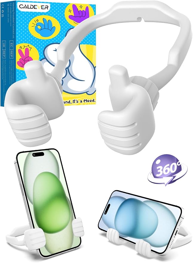 Graduation Gifts for Boys Girls Teens Kids: Thumbs Up Lazy Phone Stand Holder for Desk Funny Gadgets for Teenage Men Women Mom Wife Dad Father Son Daughter Adults Gift Stocking Stuffers Birthday Stuff