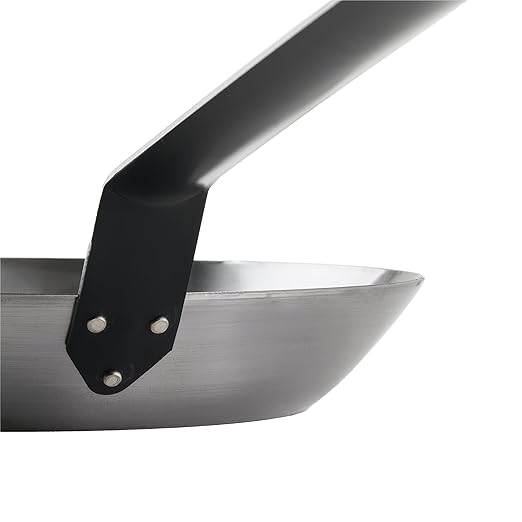 Winco 10-3/8" French Style Fry Pan, Polished Carbon Steel (Spain)
