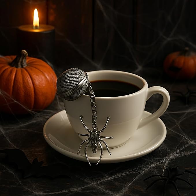 Spider Tea Infuser with Chain Charm for Brewing Loose Dried Leaves - Fun Housewarming Gift