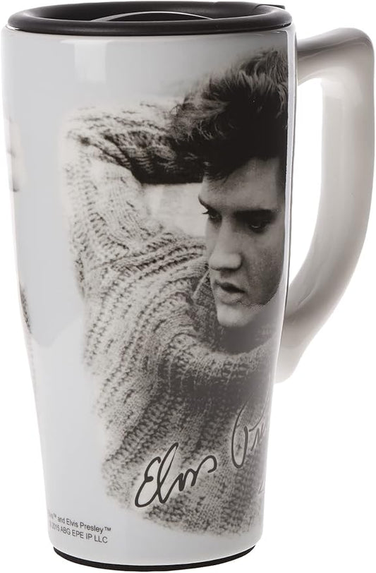 Spoontiques ELVIS LEGEND TRAVEL MUG, 18 ounces
