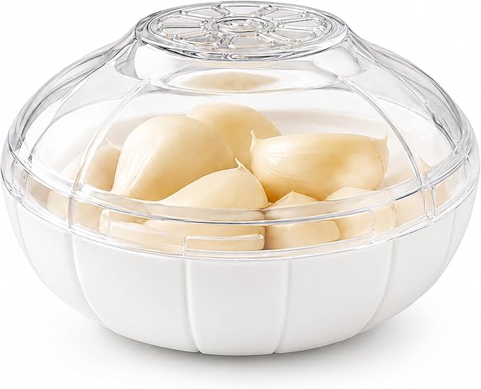 Garlic Keeper Garlic Saver Garlic Storage Containers Reusable Garlic Holder Organizer