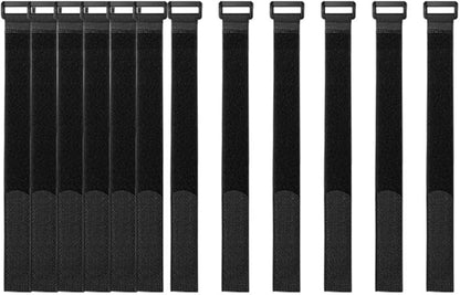 YiwerDer [16 Pack] 1 x 12" Hook and Loop Reusable Fastening Nylon Cable Straps, Durable Functional Ties Organizer Fastener to Keep Your Places Tidy