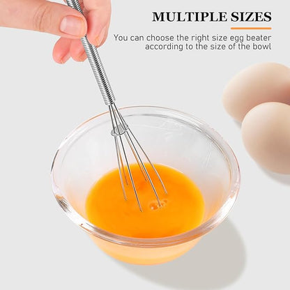 NileHome Mini Whisks Stainless Steel Whisk 7" Kitchen Small Wisk Balloon Wire Tiny Whisks for Cooking, Whisking, Blending, Beating, Stirring