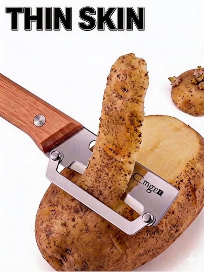 (Left-Hand Only),Vegetable Peeler,Nemesis of Bumpy Rough Root,Potato Peeler,Kitchen Sharp Stainless Steel Blade Veggie Gadgets for Fruit Apple Carrot Pumpkin Pineapple SugarCane Squash Papaya