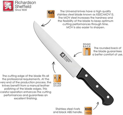Richardson Sheffield Universal NSF Approved Professional Butcher Knife, 8-Inch