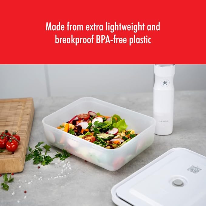ZWILLING Fresh & Save Medium Airtight Food Storage Containers with Lids, Meal Prep Containers, Plastic, BPA-Free