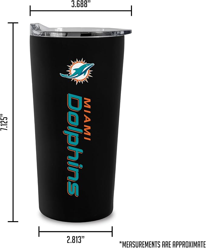 Rico Industries NFL Football Soft Touch, Easy Grip Tumbler