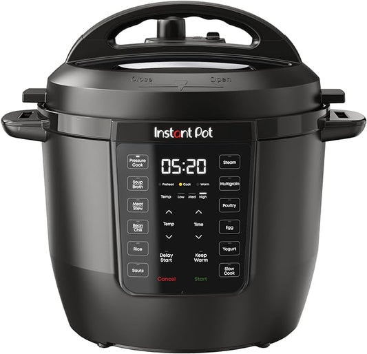 Instant Pot 6QT RIO 7-in-1 Multi-Cooker, Pressure Cooker, Slow cook, Sauté, Steam, Rice Maker, Yogurt, & Warmer, Black, 6 Quarts