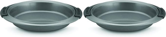 Anolon Advanced Nonstick Baking Pan/Nonstick Cake Pan, Round - 9 Inch, Gray, 1 Count (Pack of 2)