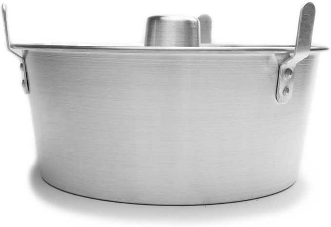 Fox Run Angel Food Cake Pan with Removable Bottom, Reinforced Aluminum, 9.75" Tube Cake Pan