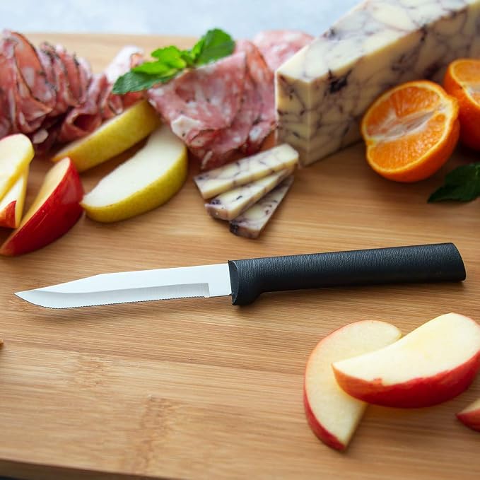 Rada Cutlery All-Star Paring Gift Set (G252), 6-Piece Knife Set, Stainless Steel Blades, Black Handle