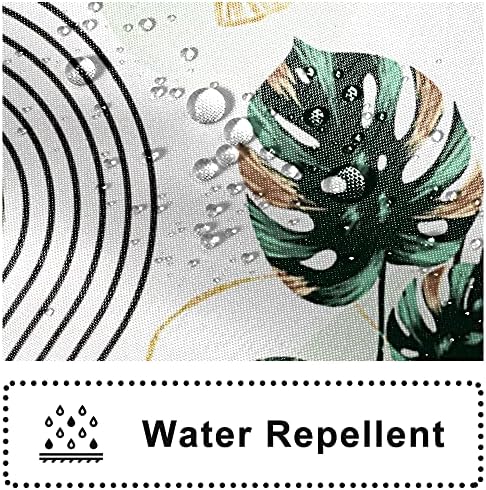 Boho Green Shower Curtain with Hooks for Bathroom 6072 Inch