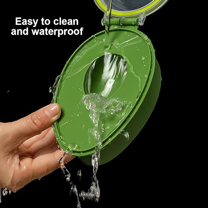 Avocado Saver Holder,with Clear Snap-On Lid Reusable Food Crisper Storage Box Fruit Fresh Container Kitchen Gadget to Keep Your Fruit Fresh for Days(COLOR:Green)