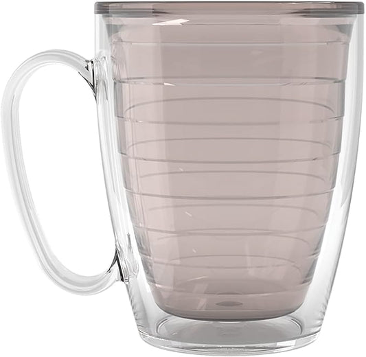Tervis Clear & Colorful Tabletop - Bayou View Collection Made in USA Double Walled Insulated Tumbler Travel Cup Keeps Drinks Cold & Hot, 16oz Mug - 4pk, Assorted Pastels