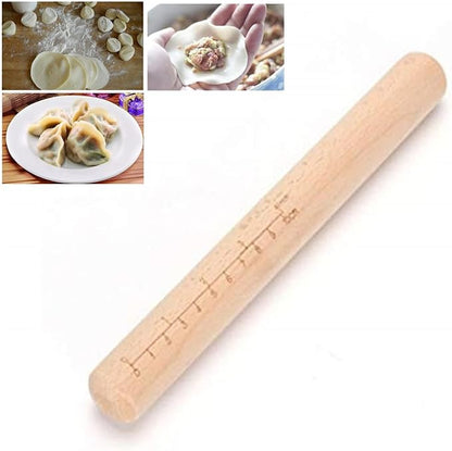 Rolling Pin,Baking Dough Roller for Dumpling, Tortilla,Pizza, Pie, Bread, Pastry.（9inch ）