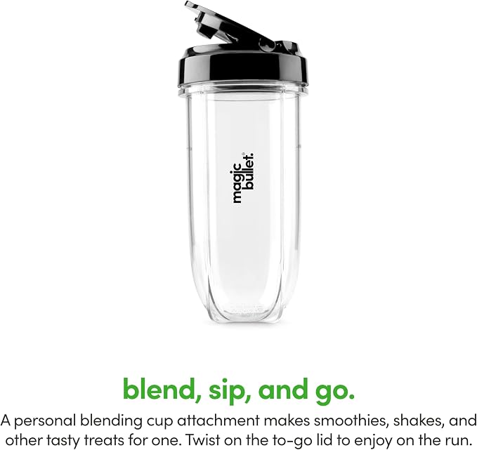 magic bullet Combo Blender, 600W, 48oz Pitcher, 16oz Cup with To-Go Lid, Easy Cleaning, Cross Blade, for Smoothies, Sauces, Shakes, Salsa, Hot Blends, Silver, MBF50200