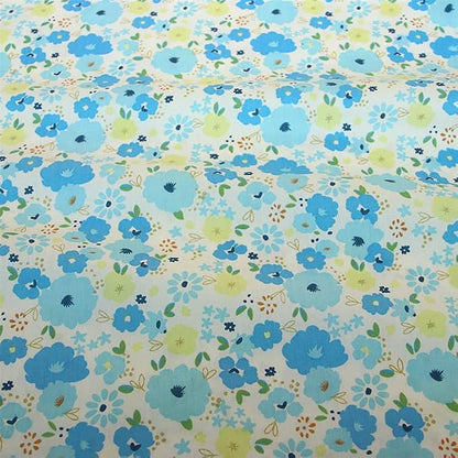 20" x 20" Cotton Fabric DIY Making Supplies Quilting Patchwork Fabric Fat Quarter Bundles DIY for Quilting Cotton Patchwork Cushions (clorful Flowers, 20" x 20")