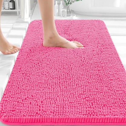 OLANLY Bathroom Rugs 36x24, Extra Soft Absorbent Chenille Bath Rugs