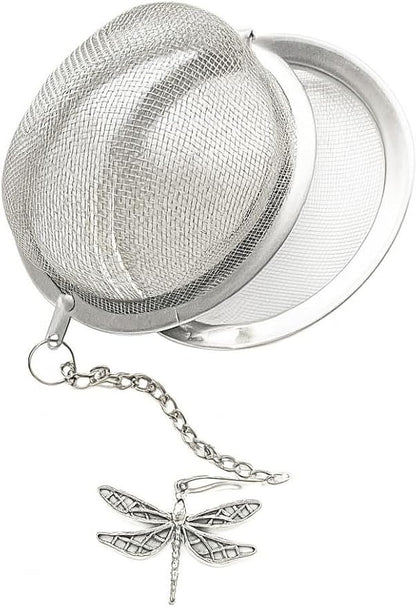 Dragonfly Tea Infuser for Loose Leaves, Metal Teaball