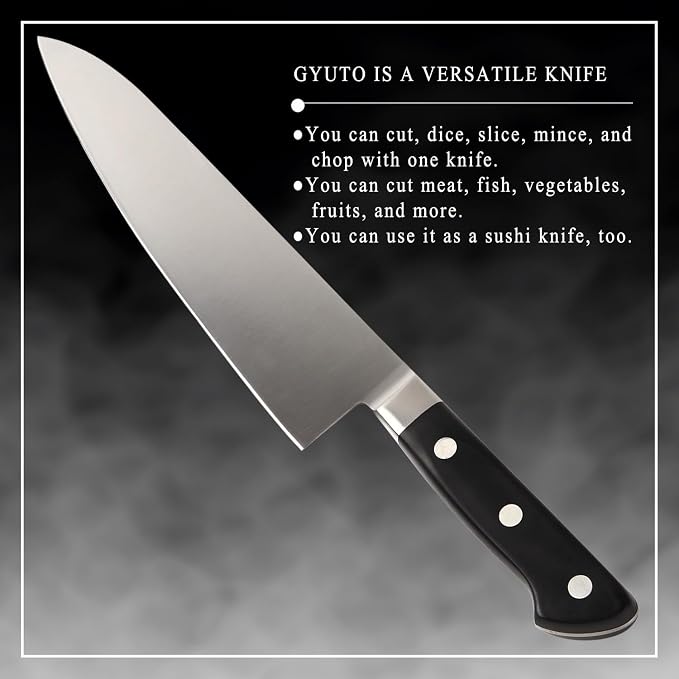 Japanese Chef Knife Premium Molybdenum Stainless Steel, Gyuto 8.3-inch (210mm)